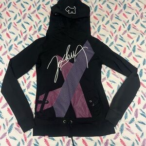 🌸Joshua Perets Black Hoodie with Signature Design